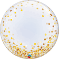 Bubble 22" Gold Confetti Dots C/1