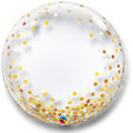Bubble 22" Gold Confetti Dots C/1