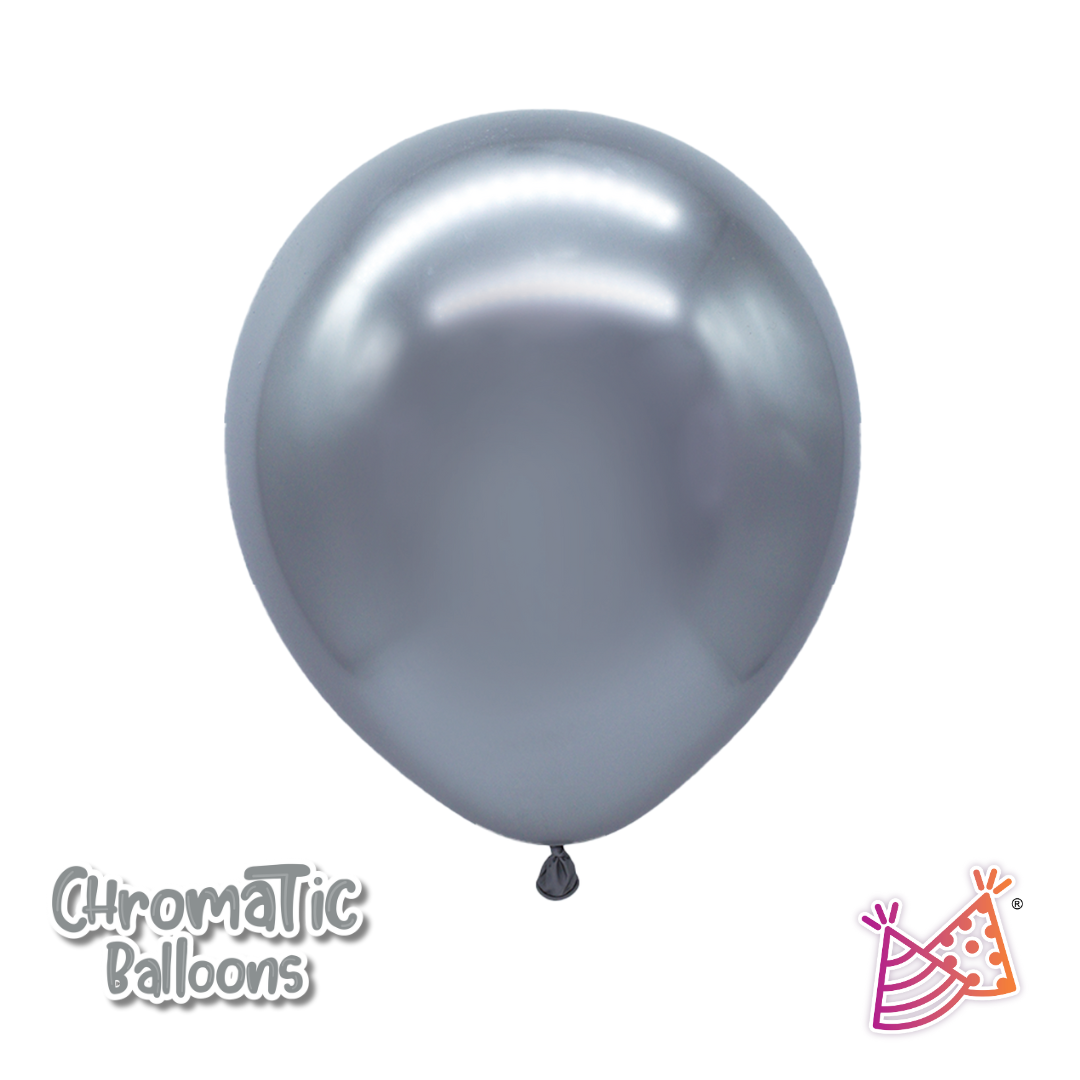 Chrome Balloon Bag 5" Silver C/50