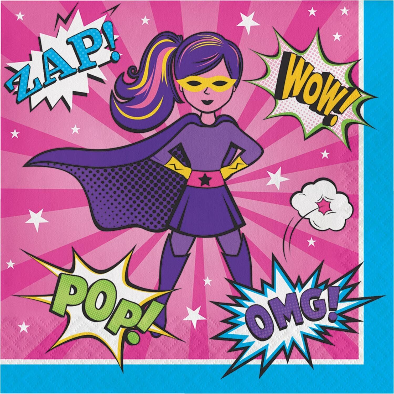 Servilleta G Girl Superhero C/16
