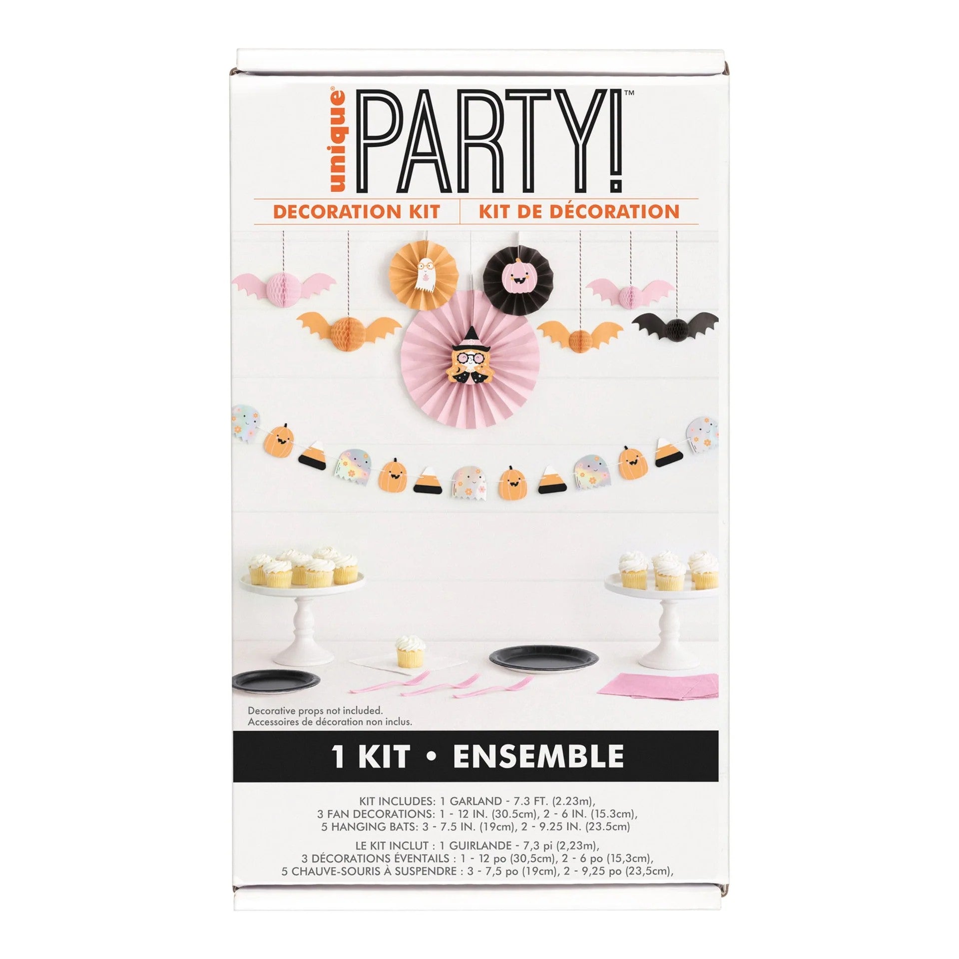 Plato 9" Groovy Halloween Paper Decoration Kit C/9