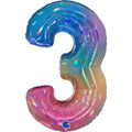Balloon 40" Number 3 Candy C/1