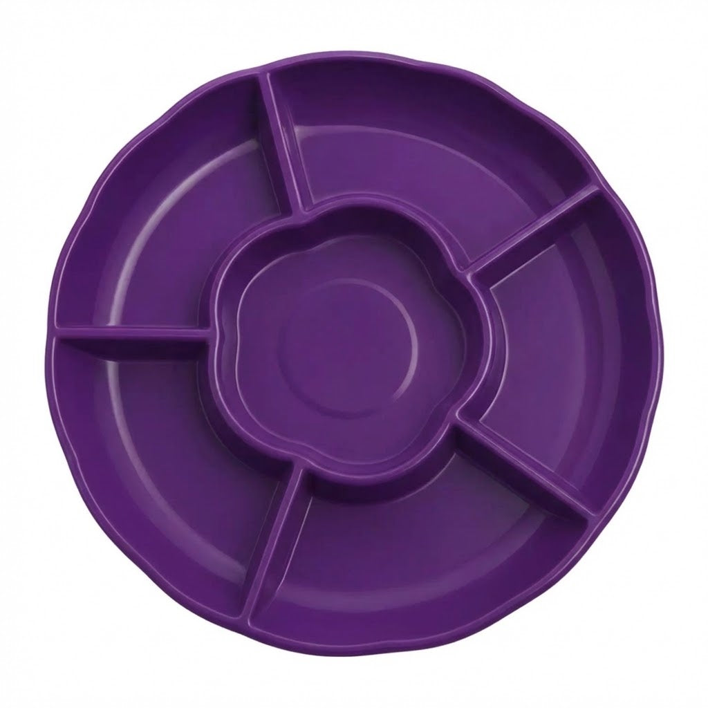 Charola Con Division Morado C/3