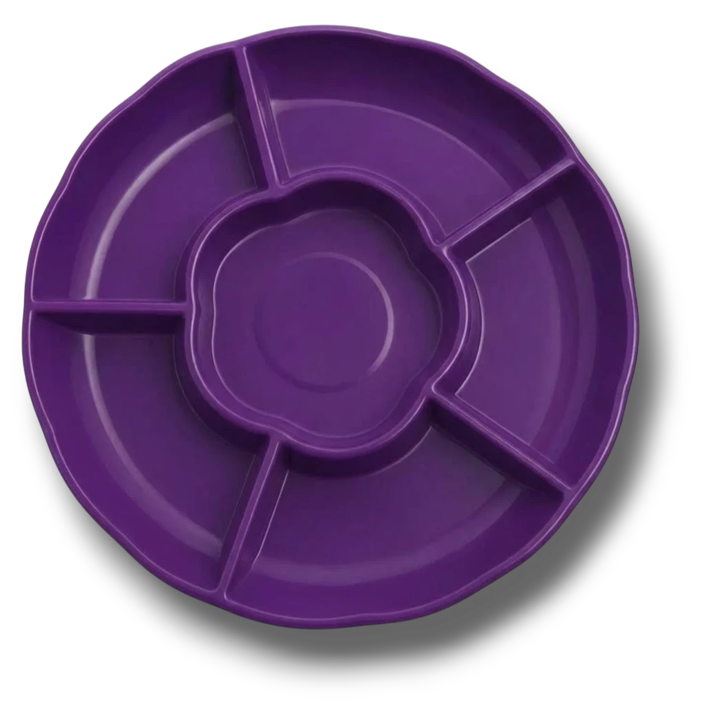 Charola Con Division Morado C/3