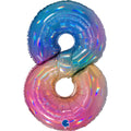 Globo 40" Numero 8 Caramelo C/1