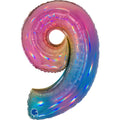 Balloon 40" Number 9 Candy C/1