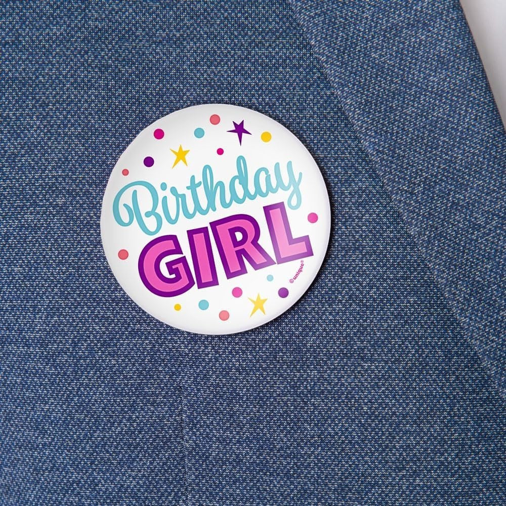 Birthday Girl Button C/1