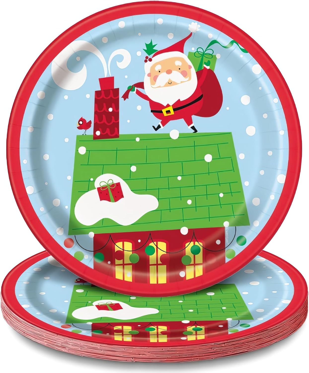 Plato 7" Colorful Santa C/1