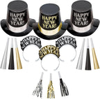 Kit Happy New Year Midnight Elegance Para 10 Personas