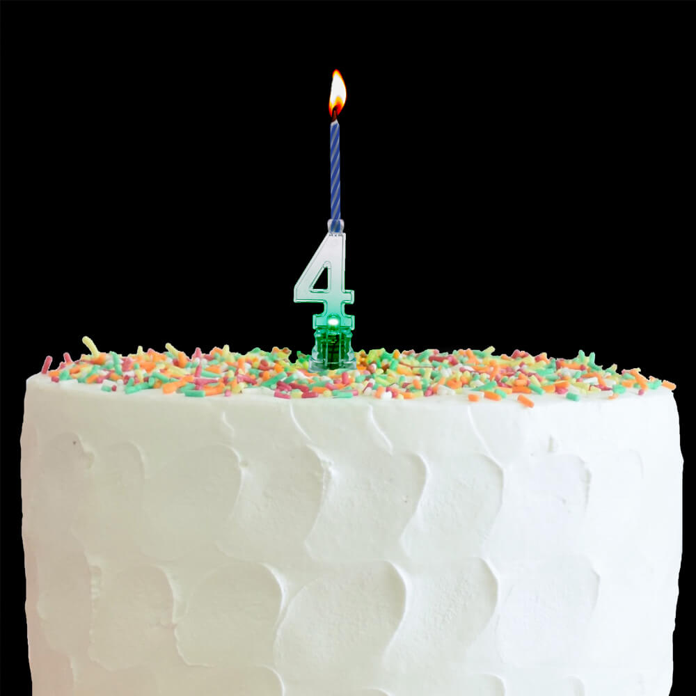 LED Candle Number 4 C/1