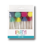 Food Picks Pom Pom And Tassel C/8