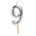 Silver Comic Candle Number 9 C/1