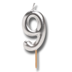 Silver Comic Candle Number 9 C/1
