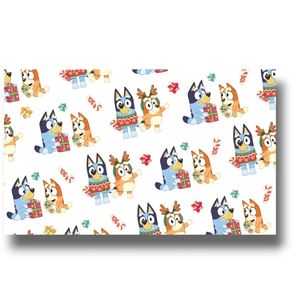 Papel Envoltura Bluey Navidad C/1