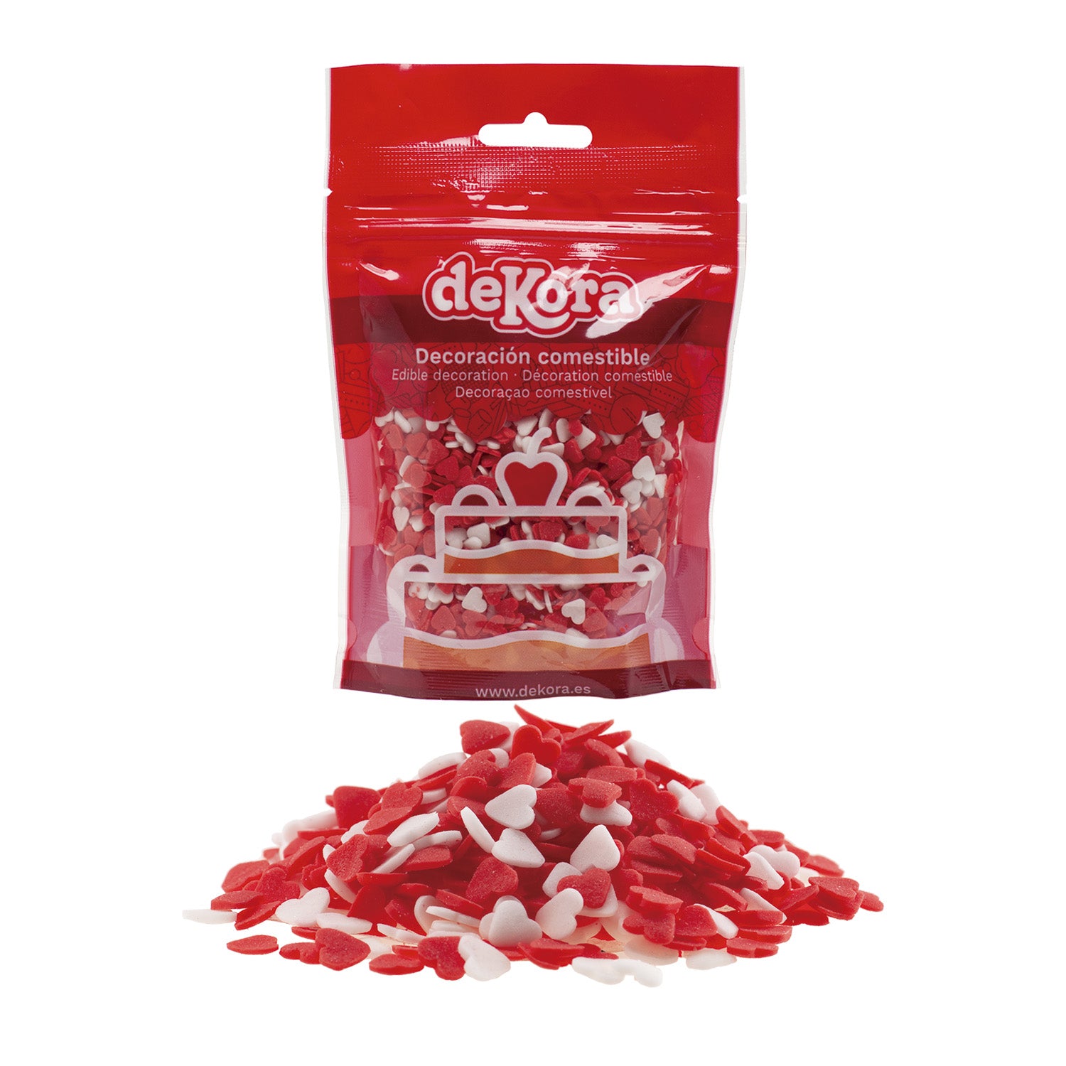 Confeti Azúcar Corazones 100g
