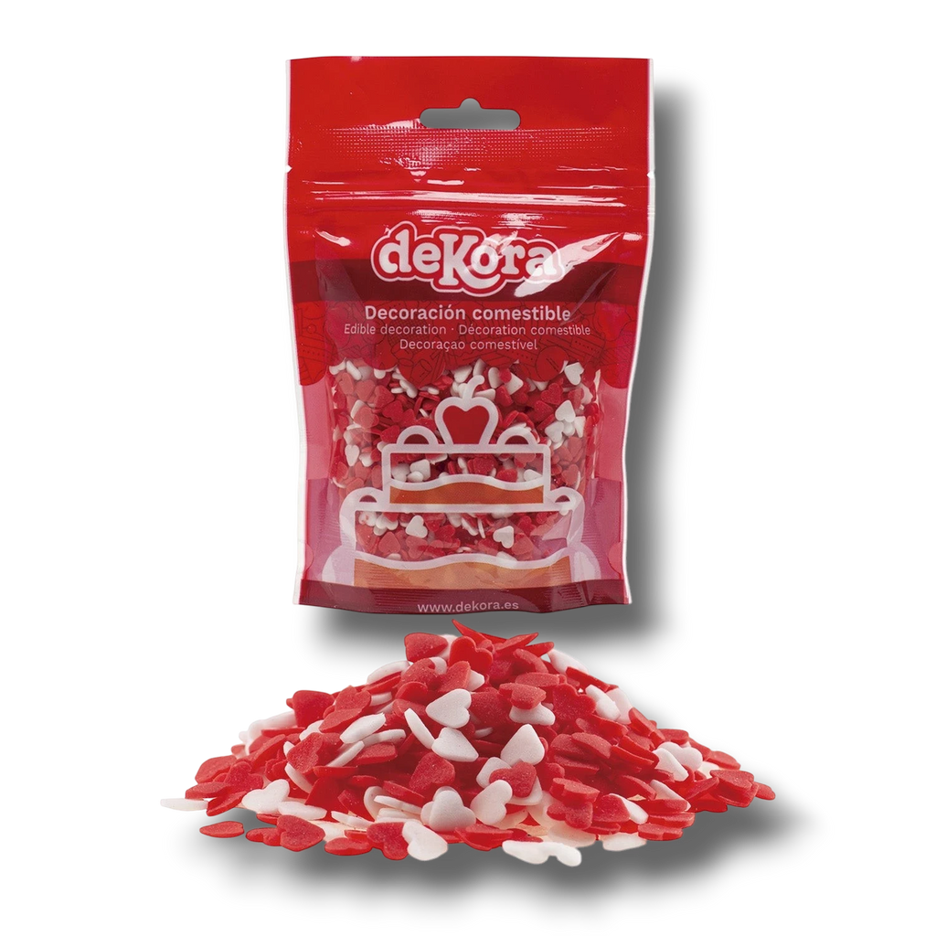 Confeti Azúcar Corazones 100g
