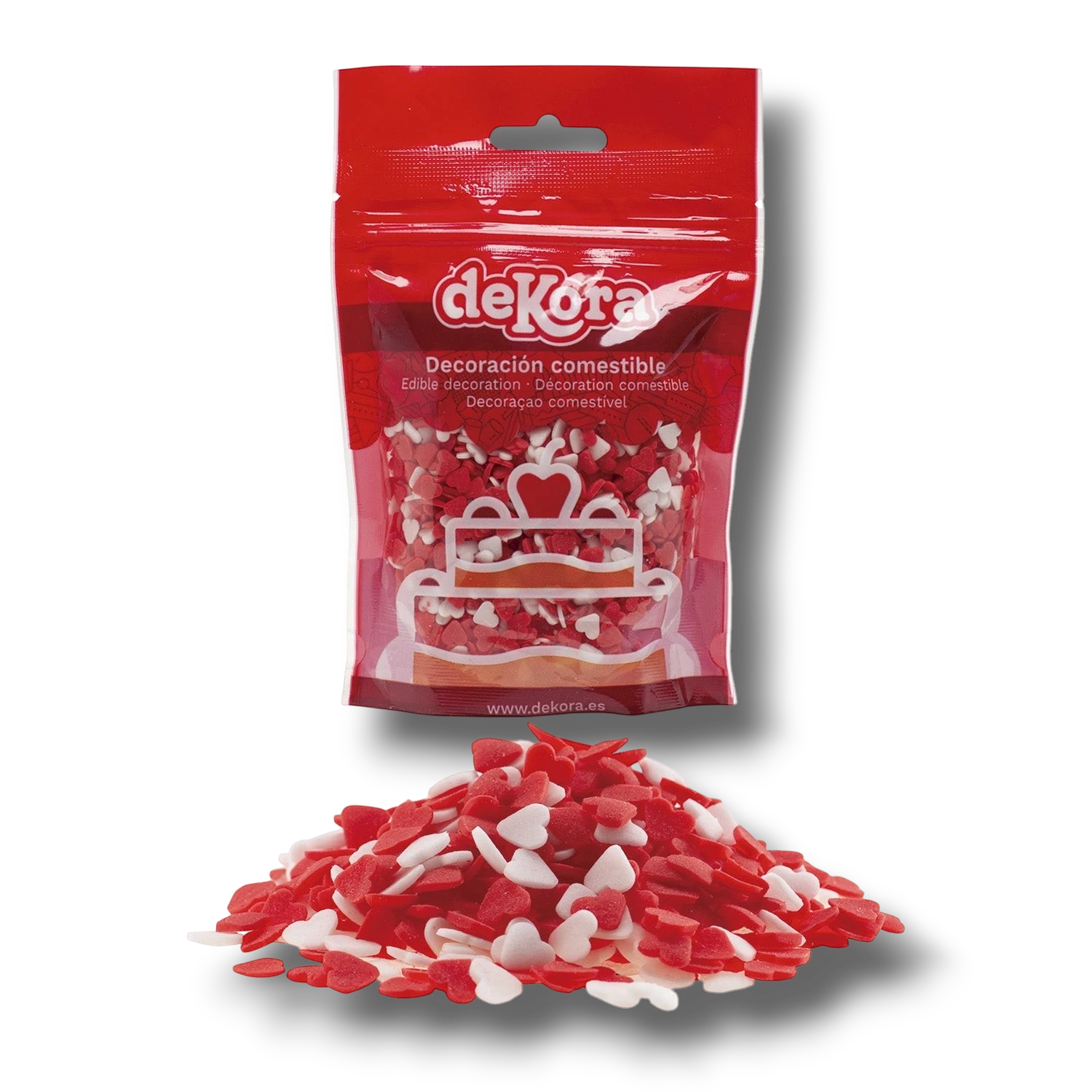Sugar Confetti Hearts 100g