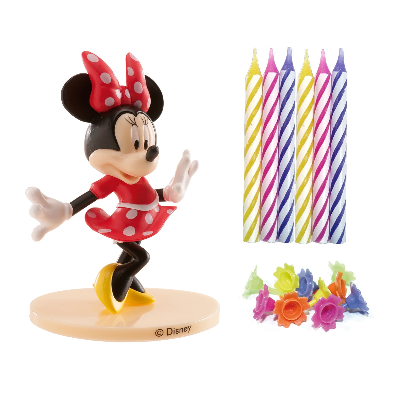 Kit Vela Figura Minnie Mouse C/10