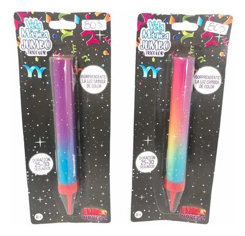 Jumbo Tricolor Magic Candle