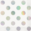 Servilleta Ch Iridicent Dots Pois C/16