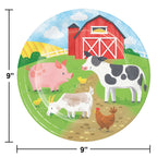 Plato 9" Farm Animals C/8