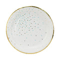 9" Plate Blue Dots C/8
