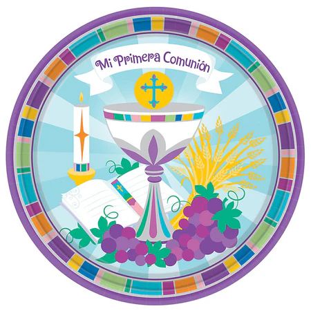 Plato 10" Mi Primera Comunion C/8