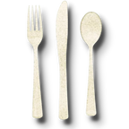 Gold Glitter Cutlery Set (18 pieces)
