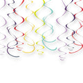 Swirls Decoration Rainbow C/12