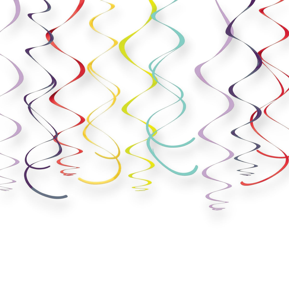Swirls Decoration Rainbow C/12