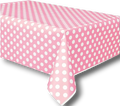 Lovely Pink Polka Dot Tablecloth C/1