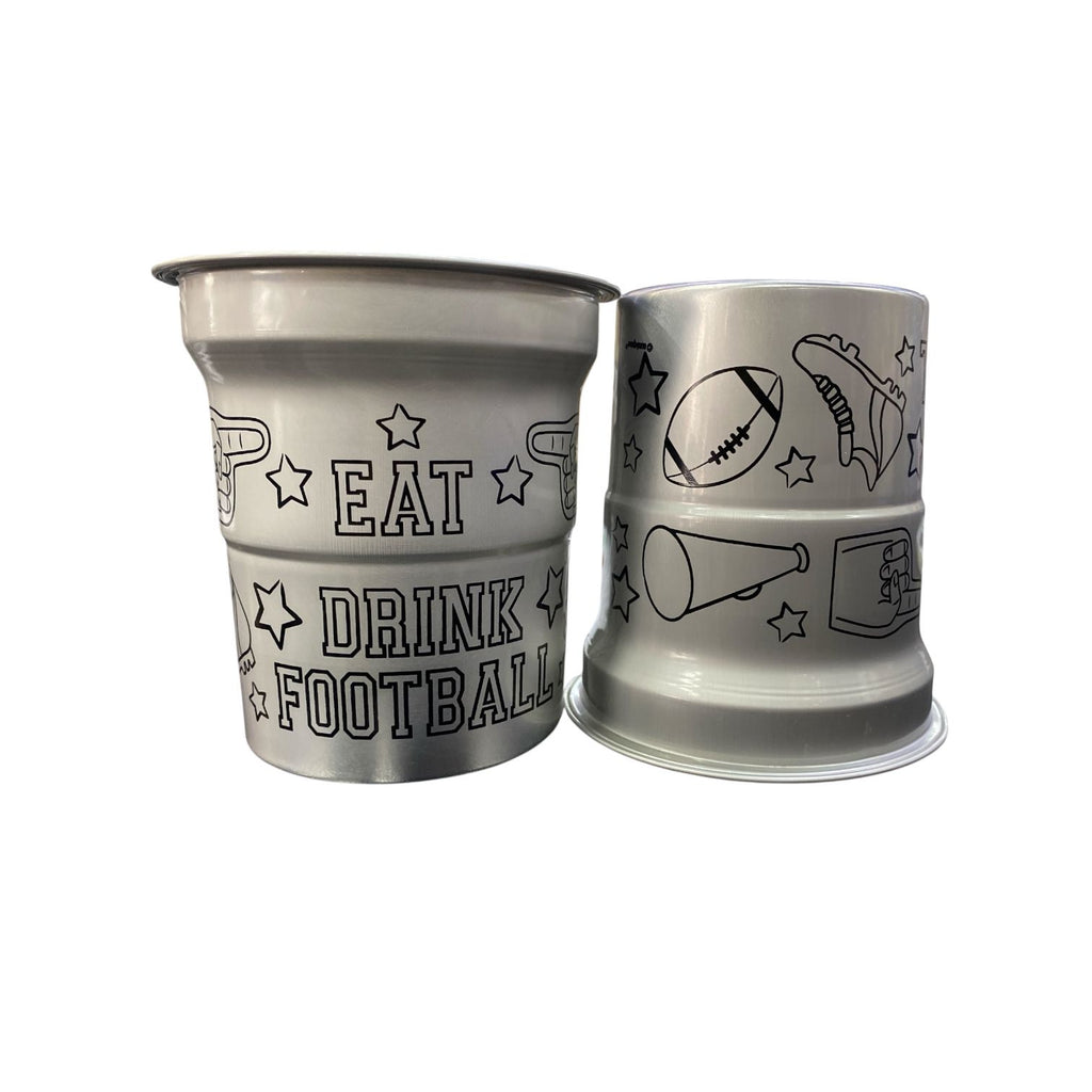 Vaso 16oz Game Face Football C/4