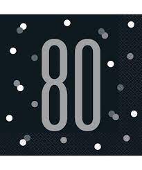 Napkin G 80 Black &amp; Gray C/16