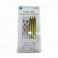 Velas Palillo Con Base Globitos C/6