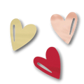 Metallic Heart Confetti 5oz