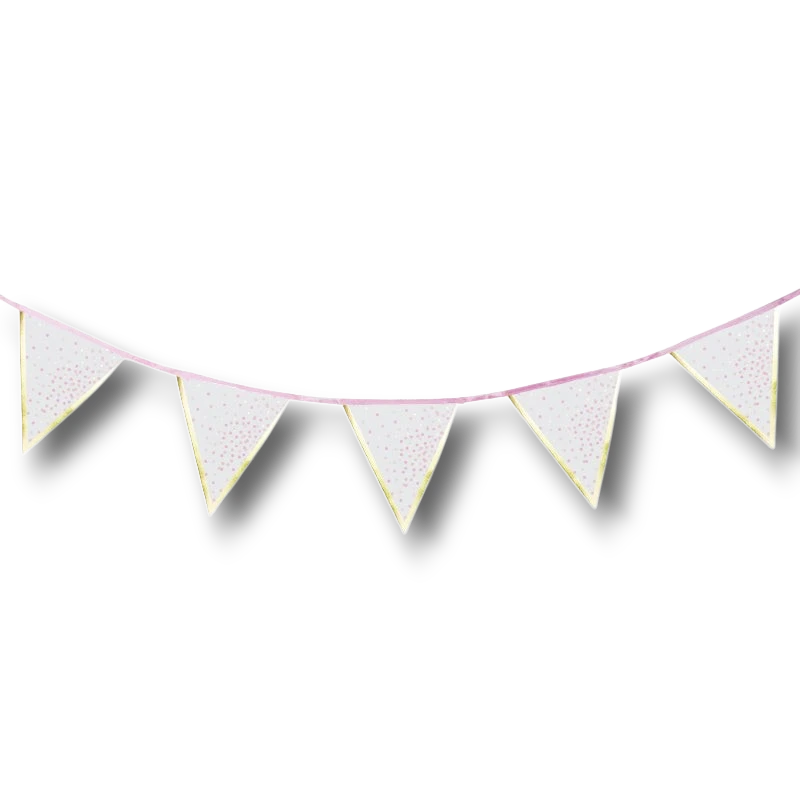 Pink Dots Pennant C/1