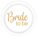 Plato 9" Bride To Be Dorado C/8