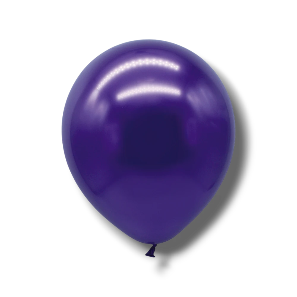 Chrome Balloon Bag 9" Purple C/50