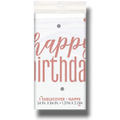 Mantel Rectangular Happy Birthday Rose Gold C/1