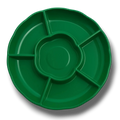 Charola Con Division Verde Bandera C/3