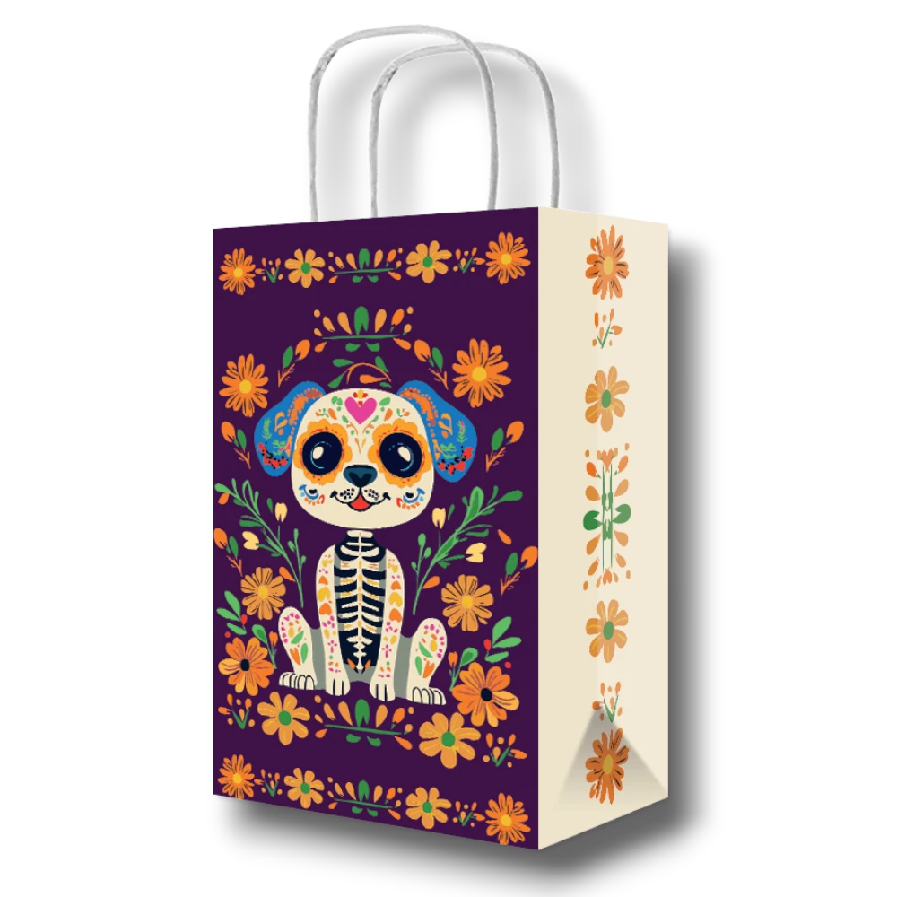 Bond Candy Bag with Handle Day of the Dead Dog C/8