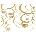 Swirl Decorations Dorado C/8