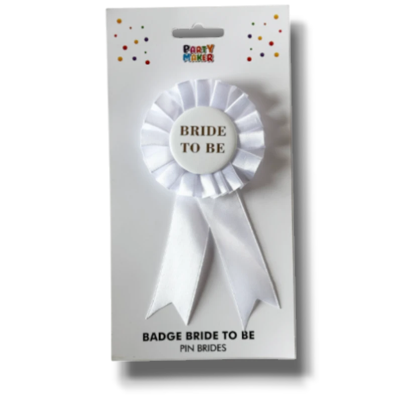 Distintivo Bride To Be Blanco C/1