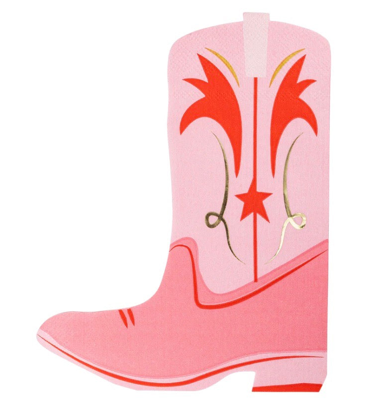 Servilleta Figura Pink Boot C/18