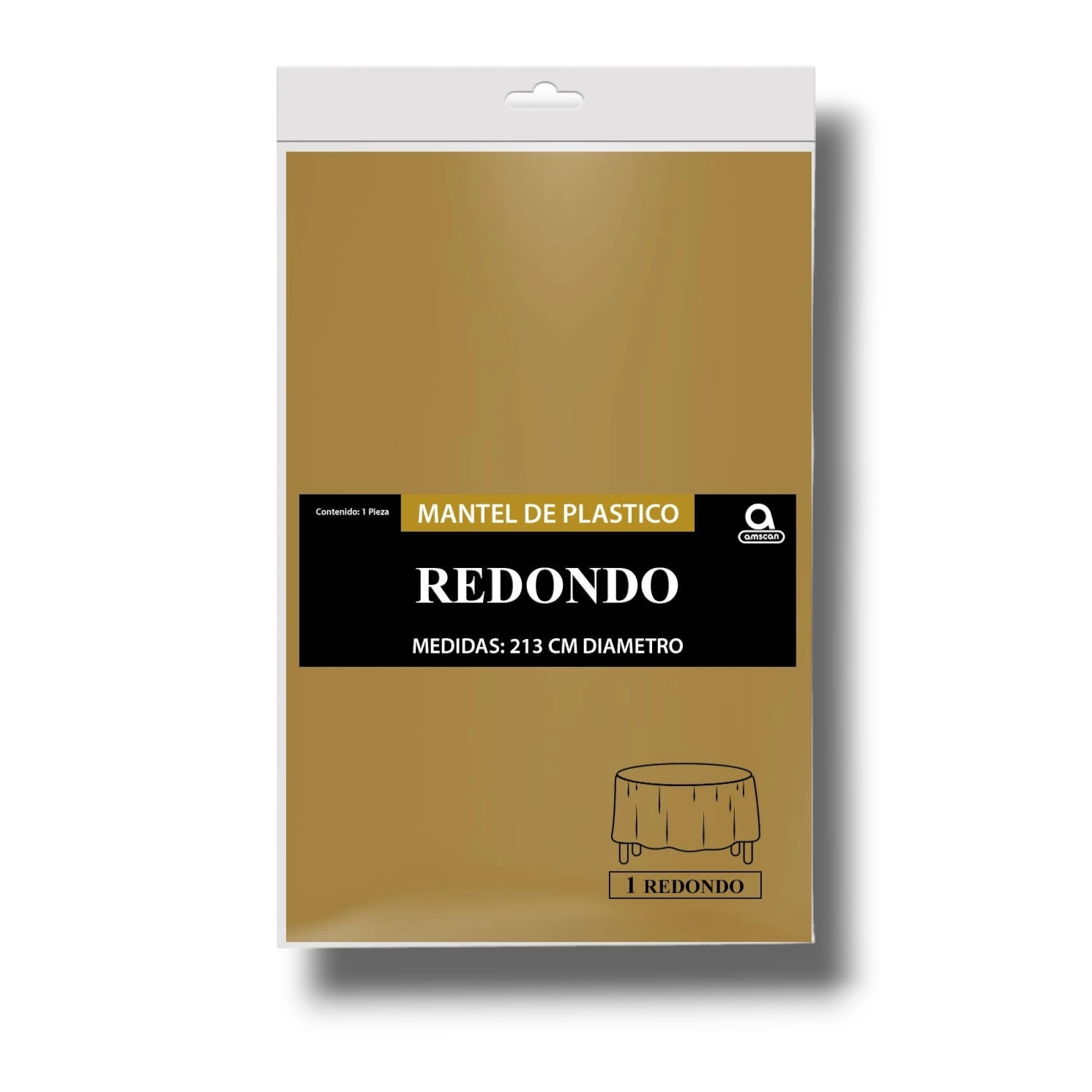 Mantel Redondo Oro C/1
