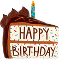 Globo 28" Bday Chocolate Cake Slice C/1