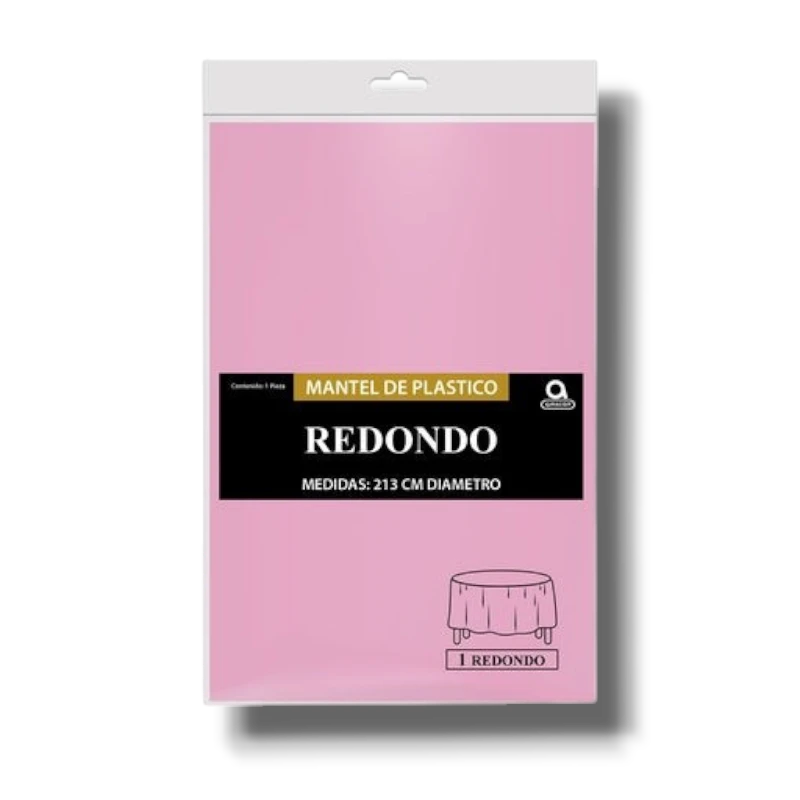 Mantel Redondo Rosa Bebe C/1