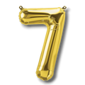 Globo 14" Numero 7 Oro C/1