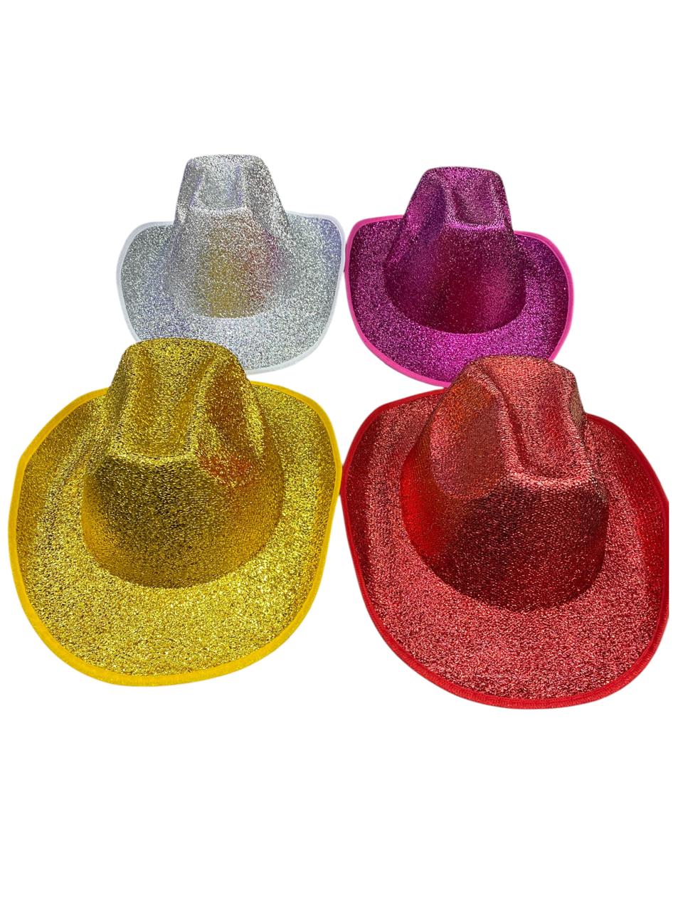 Sombrero Vaquero Terciopelo Colores C/1
