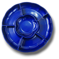 Charola Con Division Azul Rey C/3